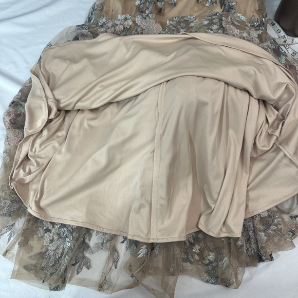 NWT $798 Mac Duggal [ 2 ] 79313 Embroidered Spaghetti Strap‎ Trumpet Gown #S1808 - Picture 7 of 16